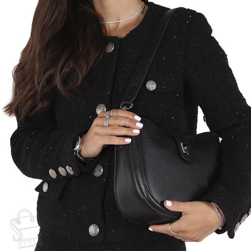 Сумка женская кожаная 79023NN black Natale Navetta в Новосибирске