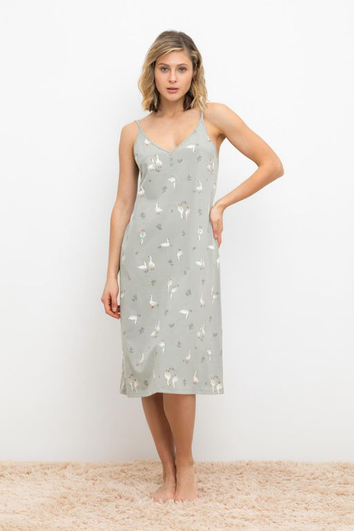 VERY NEAT _ Е 10002/горный шалфей,гуси сорочка жен