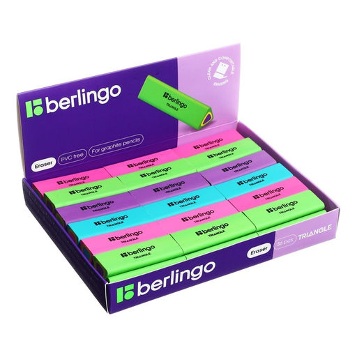 Цена за 36 шт. Ластик Triangle, треугольный, термопластичная резина, 44×15×15 мм