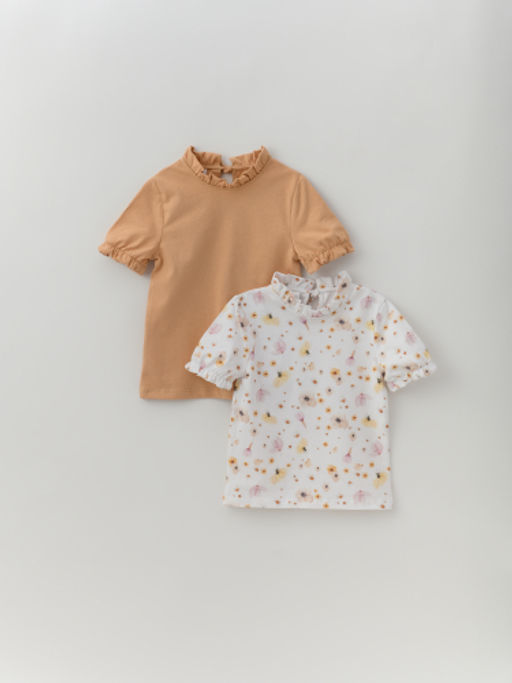 Футболка для девочки 2шт., сер/бел - Lesi kids фото 52