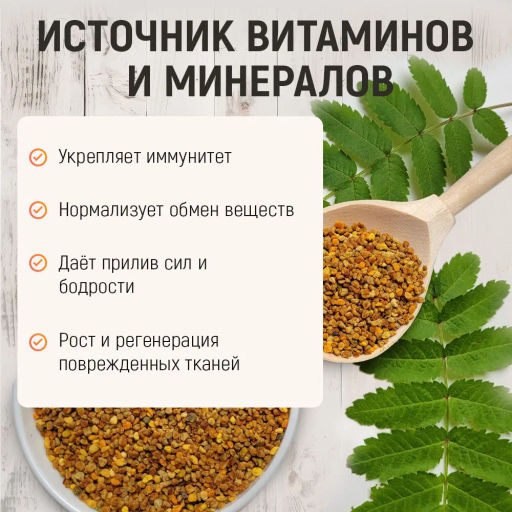 Пыльца цветочная (пчелиная обножка)