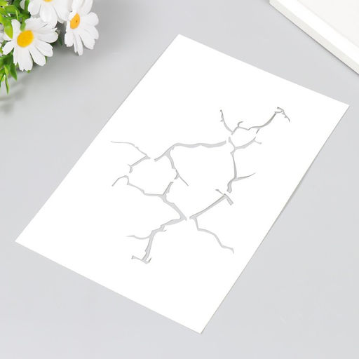 Трафарет для творчества пластиковый «Трещина» 24×16 см