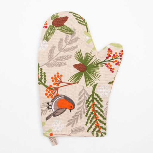 Набор кух. Доляна Bullfinch: варежка 20х27 см, прихватка 19х19 см, 100% хл  фото 3