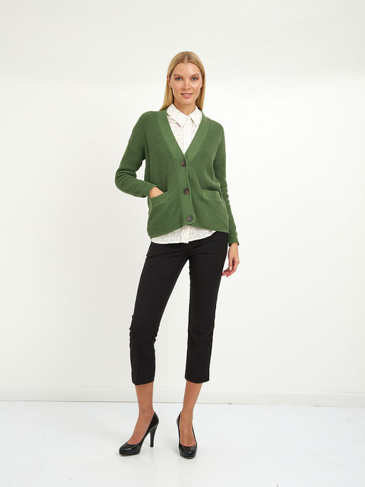 кардиган женский из хлопка с крупными пуговицами - Glenfield фото 3