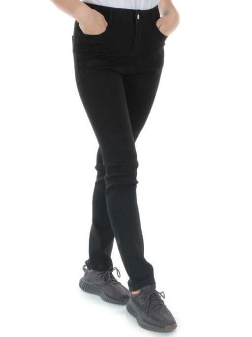M-014 BLACK Джинсы женские плотные
