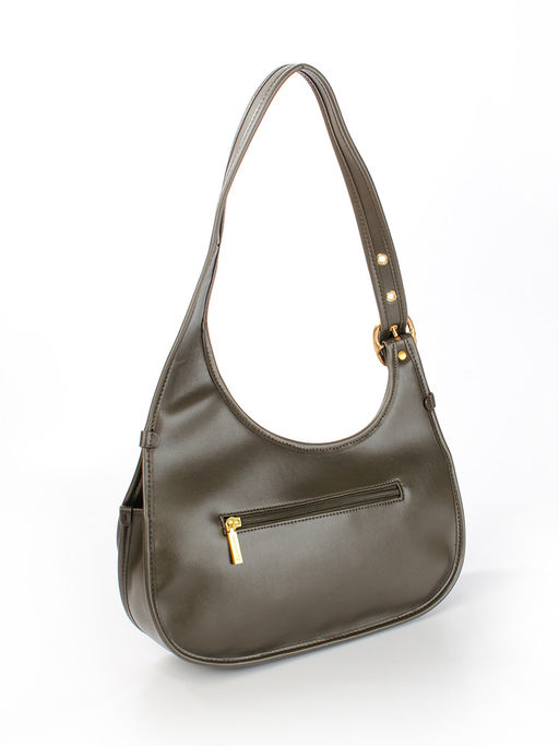 LACCOMA сумка M1079-оливковый натуральная кожа