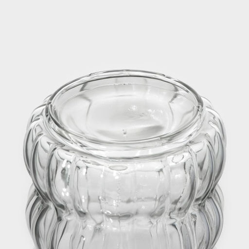 Банка для сыпучих продуктов Доляна «Коралл», 1 л, 9×23 см, с пластиковой крышкой, стекло, прозрачная