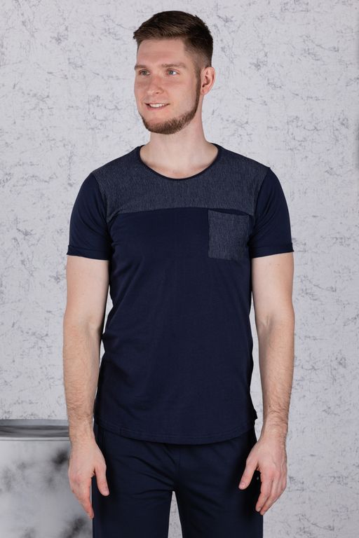 Брюки спортивные 
 3.MM001A-синий