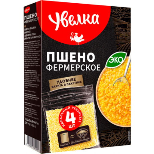 У Крупа в пакет для варки Пшено Фермерское 80г