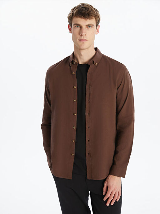 Slim Fit Uzun Kollu Arm?rl? Erkek G?mlek