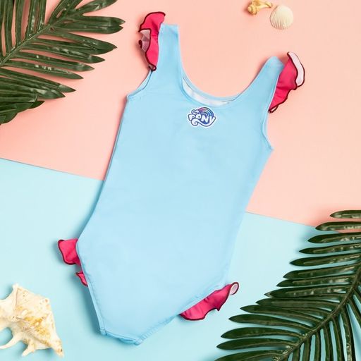 Купальник детский "Pinkie Pie", Мой маленький пони, рост 98-104 (30), голубой