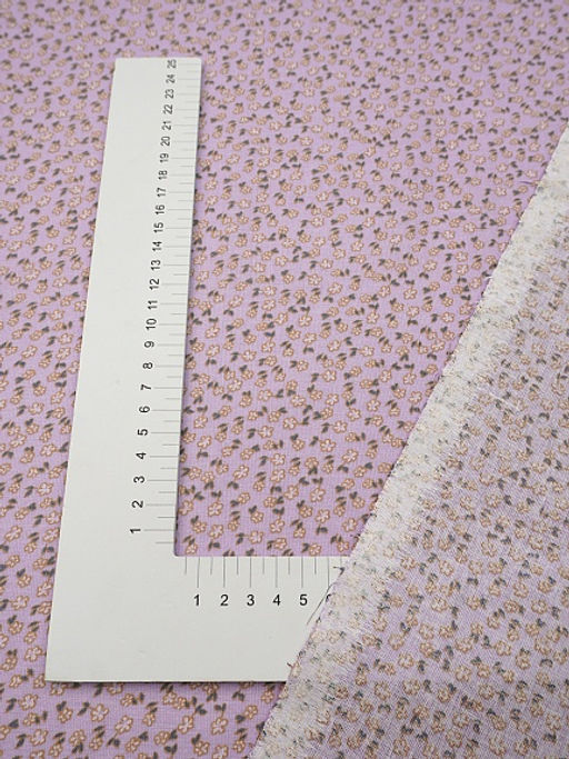 Ситец "Мелкоцветье" цв.сиреневый, ГОСТ, ш.0.8м, хлопок-100%, 86гр/м.кв