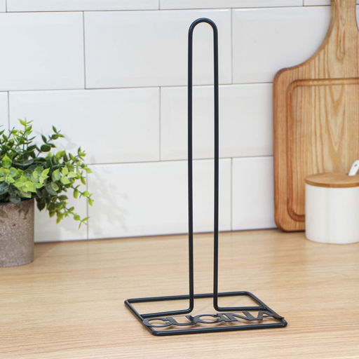 Держатель для бумажных полотенец настольный Доляна, 13.5×15.5×29 см, чёрный