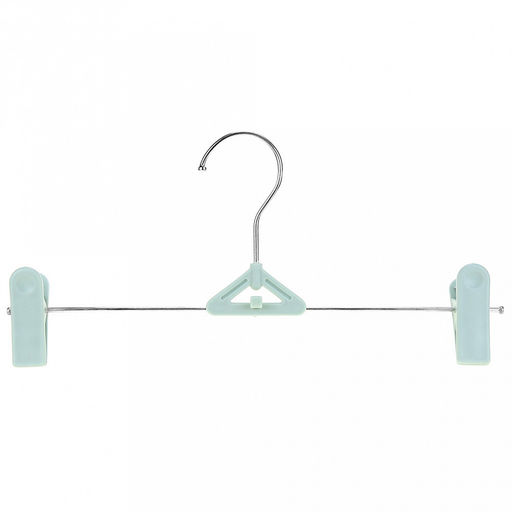 Вешалка-прищепка 29см "Мода" металлический корпус, прищепки пластик, с крючком, цвета микс (Китай)