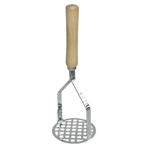 Картофелемялка "Ретро" хром. с дерев. ручкой, арт.AN57-72 МультиДом