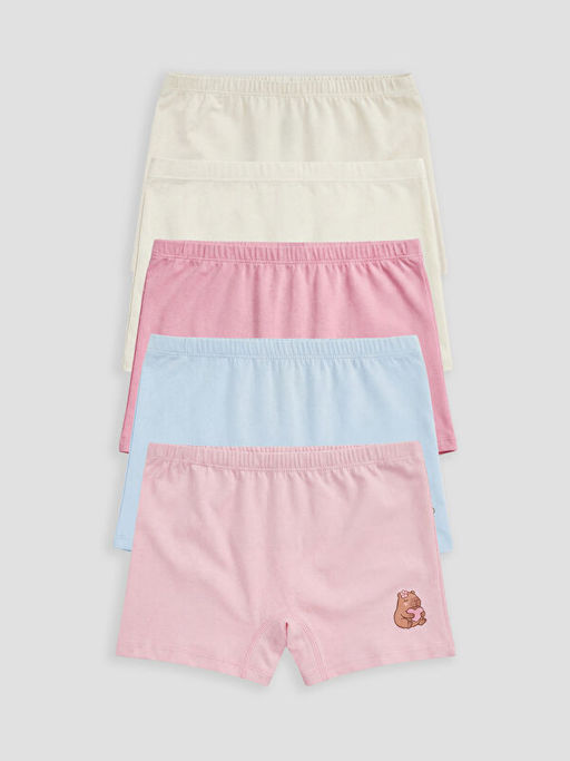 K?z ?ocuk Bask?l? Boxer 5li