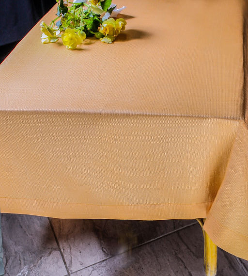 Арт. 13006/PВ/170/ОР, АРИСТОКРАТ, цвет оранжево-розовый, ТЕФЛОНОВАЯ ПРОПИТКА, ГОТОВЫЕ СКАТЕРТИ ширина 250 см x высота 150 см