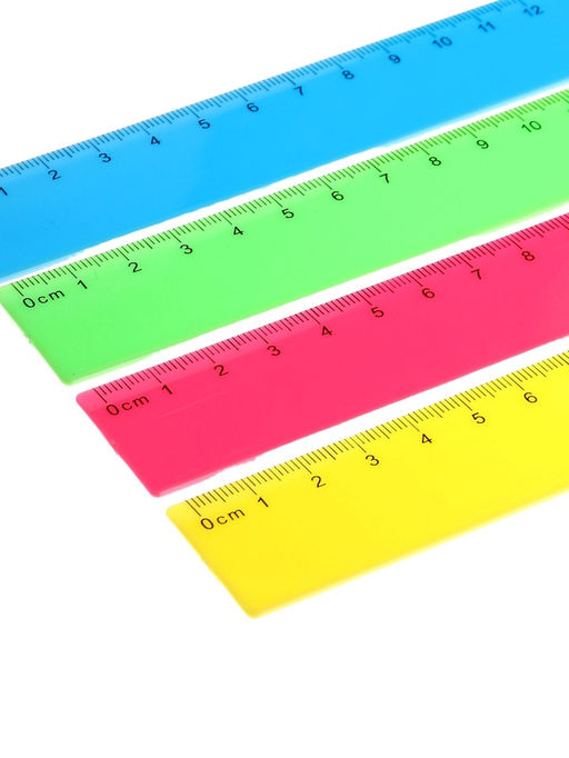 Цена за 10 шт. Линейка NEON, 30 см, МИКС