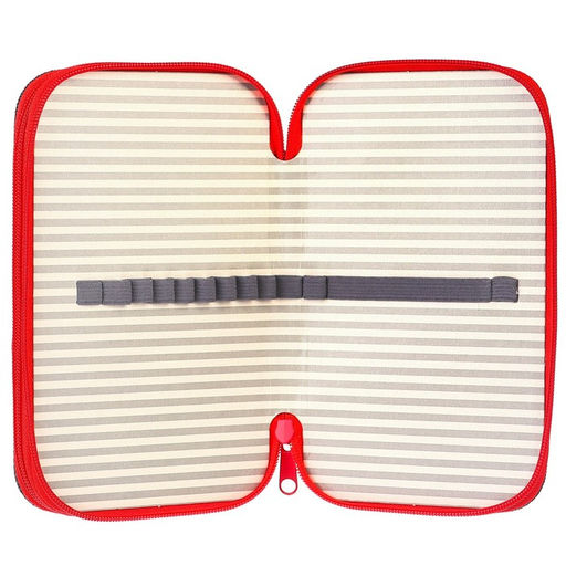 Пенал каркасный с эффектом металлик, 2 секции, 12.5×20.5×4 см, ламинированный картон, «Трансформеры»