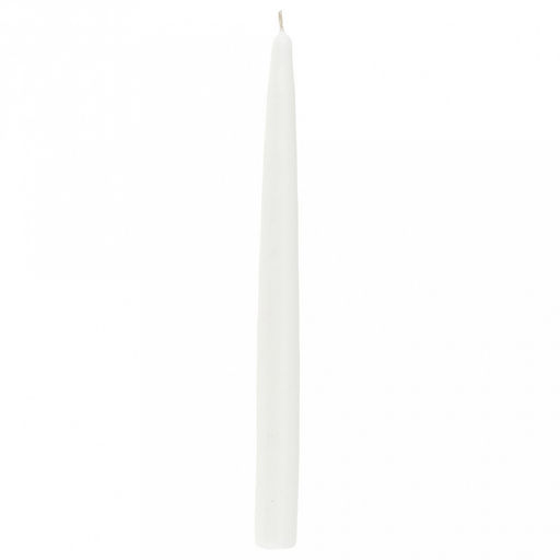 Свеча "Столовая коническая" д1,8см, h20см, парафин, белый, 30гр (Россия)