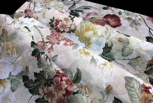 0007 комплект ЛЕТНИЙ САД, размеры - тюль: (270 см высота х 250 см ширина) х 2, шторы: (270 см высота х 150 см ширина) х 2. - Haft фото 3