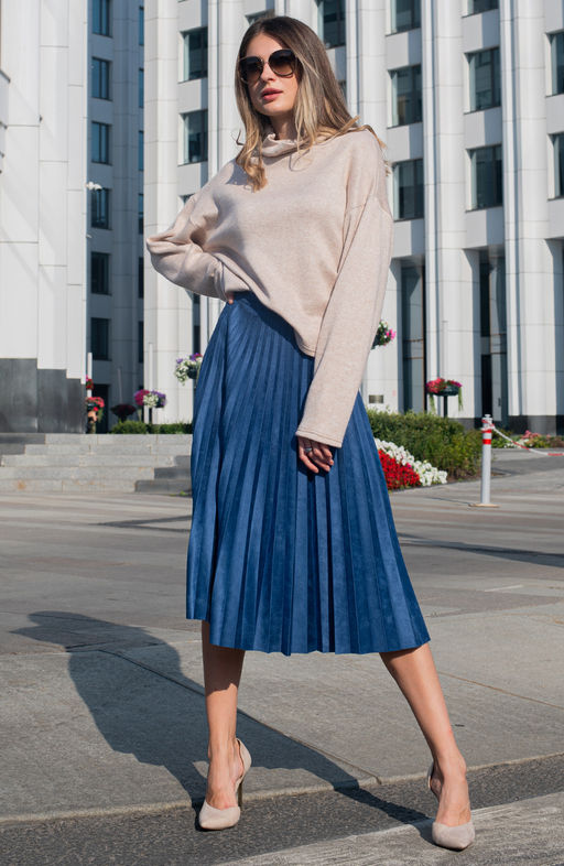 Свитер трикотажный бежевый - Donna saggia фото 3