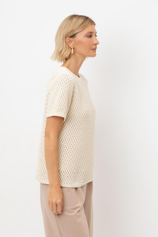 ЕВ 30221/молочный джемпер жен