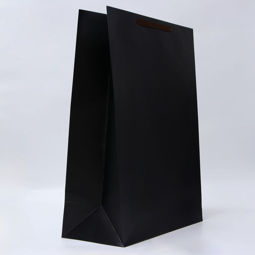 Пакет подарочный ламинированный вертикальный «чёрный», XXL 46×61×20 см