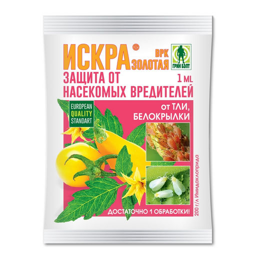 Искра Золотая (амп. 1мл в пакете) ср-во от колорадского жука, тли, белокрылки, трипсов