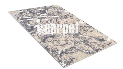 Коврик вырезной icarpet PRINT антискользящий (135) "Мрамор" 60х100 серо-бежевый