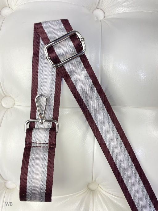 LACCOMA ремень 1000-22-4-бордовый полоса полиэстр