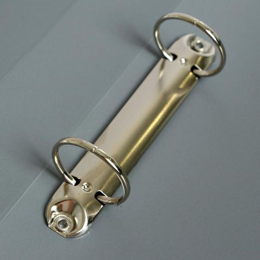 Папка на 2 кольцах А4 Calligrata, 40мм, 700мкм, карман на торце, серая  фото 3