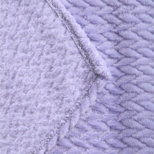 Покрывало Колетта 150х200см, фиолетовый, велсофт 270г/м, 100% полиэстер - Атра фото 5