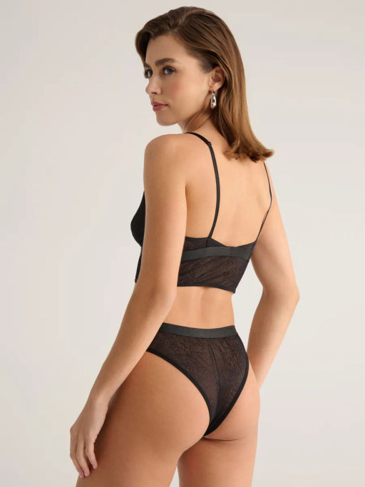 CONTE FLORAL TATTOO LBE 2870 Бюстье женское black - Conte elegant фото 9