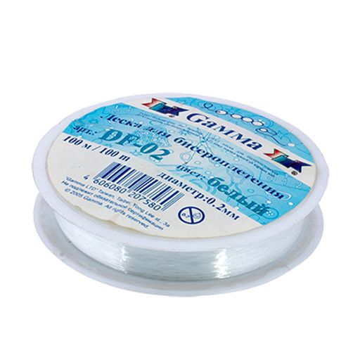 Zlatka / Gamma Леска для бисера DF-02 d 0.2 мм 100 м  0.5 м