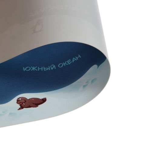 Накладка на стол пластиковая А4 (339 х 224 мм) 500 мкм, Обучающая, Calligrata Карта мира  фото 3