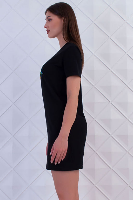 Арт. 9356 Туника женская 44-52 (5 шт) Цвет:черный