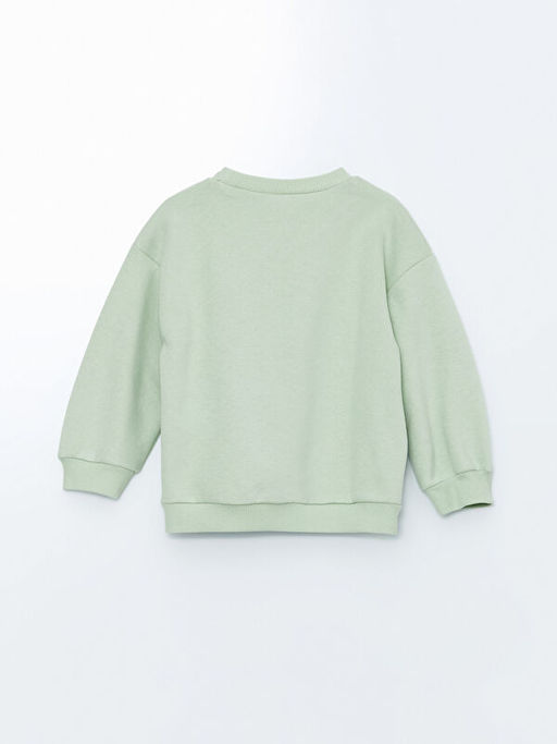 Bisiklet Yaka Daisy Duck Bask?l? K?z Bebek Sweatshirt - Waikiki фото 3