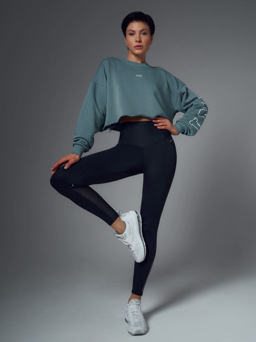 Укороченный свитшот объемного силуэта - NEVERLATE фото 5