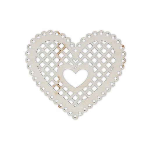 Заготовка для декорирования Mr. Carving ВД-337 Сердечко декоративное 2 фанера 9 х 8 х 0.3 см