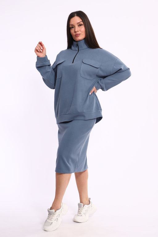 Женский костюм с юбкой 31930 - Натали фото 4