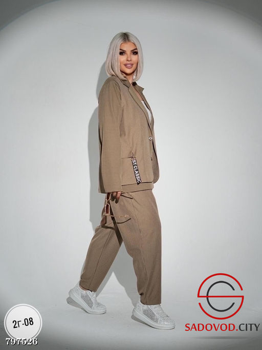 Костюм женский брюки и пиджак - Bruno фото 3