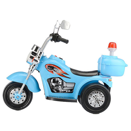 Детский электромотоцикл ROCKET «Чоппер»,1 мотор 20 ВТ, синий