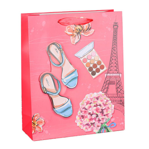 Цена за 12 шт. Пакет подарочный 32x26x10 / 1258M /уп 12/480/ - Галеонтрейд фото 4