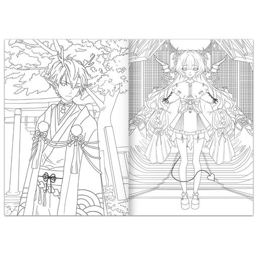 Раскраска Песнь фантазии, 16 стр., Аниме - Буква-ленд фото 3