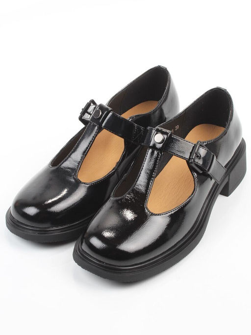 06-M47-16 BLACK Туфли женские (натуральная кожа)