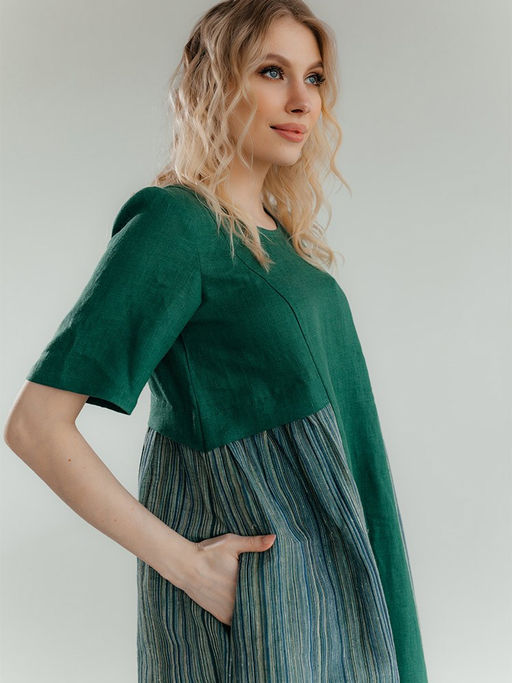 платье лен, хлопок - Волтри фото 3