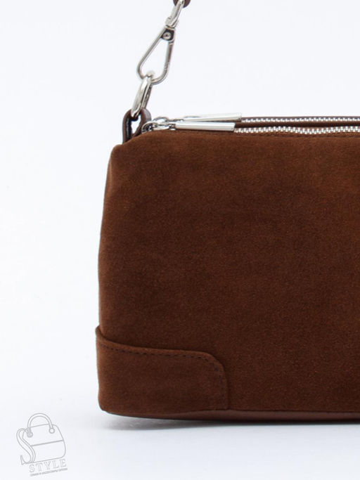 Сумка женская кожаная 5555PEF cocoa Polina&Eiterou  в Новосибирске