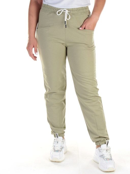 QB-84 Брюки спортивные женские (95% хлопок, 5% стрейч) P&S - Фабричный китай фото 8