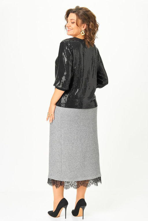 Юбка ANDINA CITY 1020-25 серый